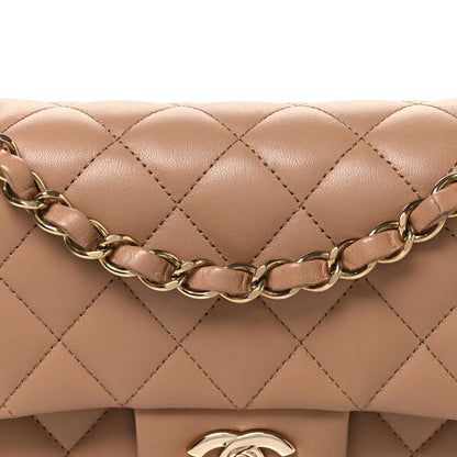 Chanel Lambskin Quilted Small Double Flap Brown 8 of 10