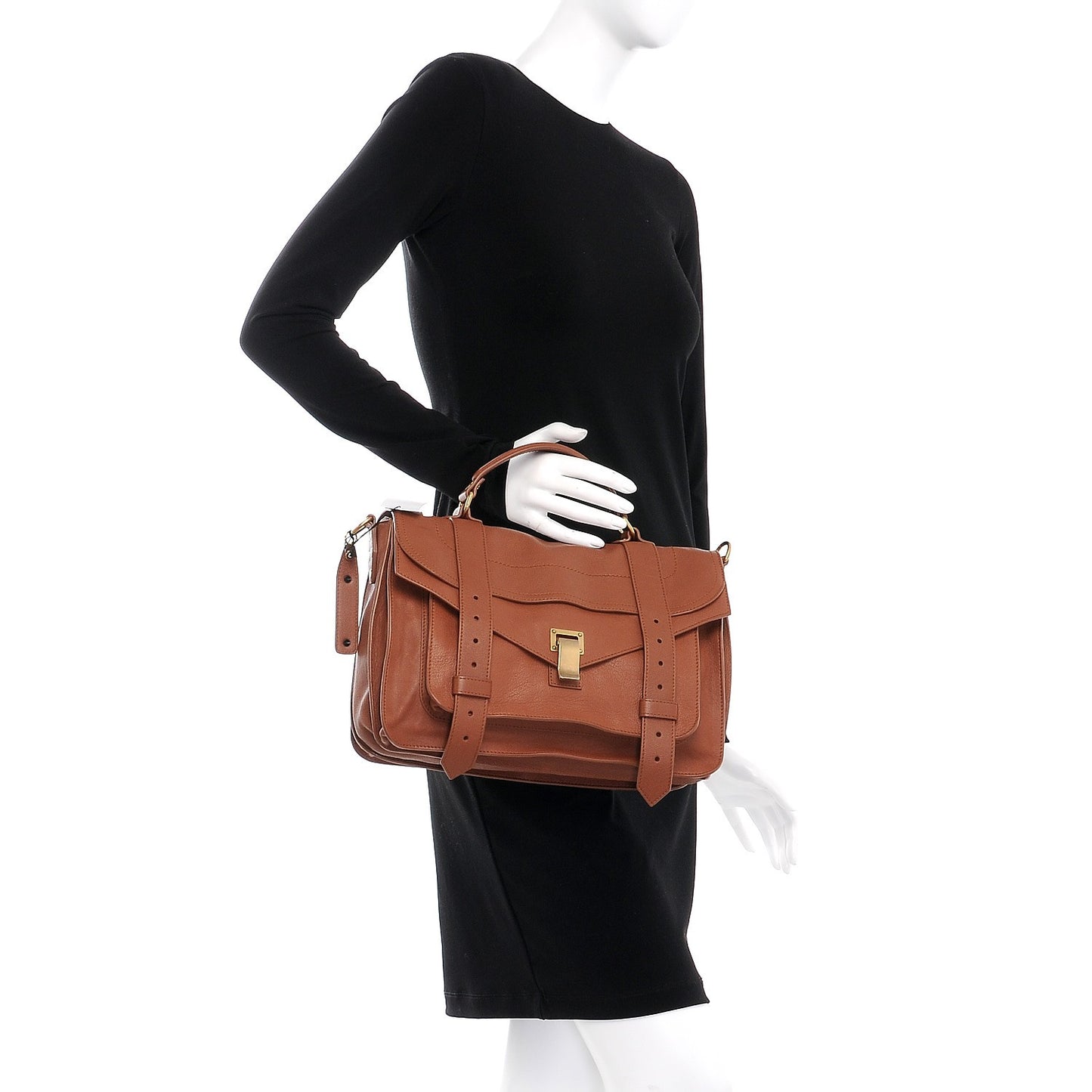 Lambskin Medium PS1 Satchel Saddle