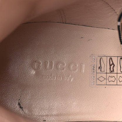 Gucci Cordovan Lux Nappa GG Matelasse Lace Up 60mm Combat Boots 39.5 Dark Hazel Brown 8 of 10