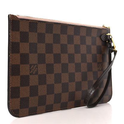 Louis Vuitton Damier Ebene Neverfull MM GM Pochette Rose Ballerine 3 of 9