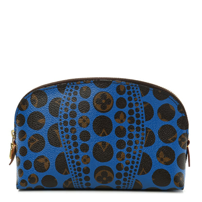 Louis Vuitton Monogram Kusama Pumpkin Dots Cosmetic Pouch Blue 1 of 7