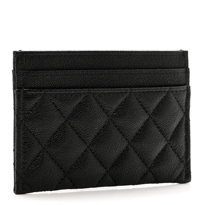Chanel Caviar Quilted Boy Card Holder Black 3 of 9