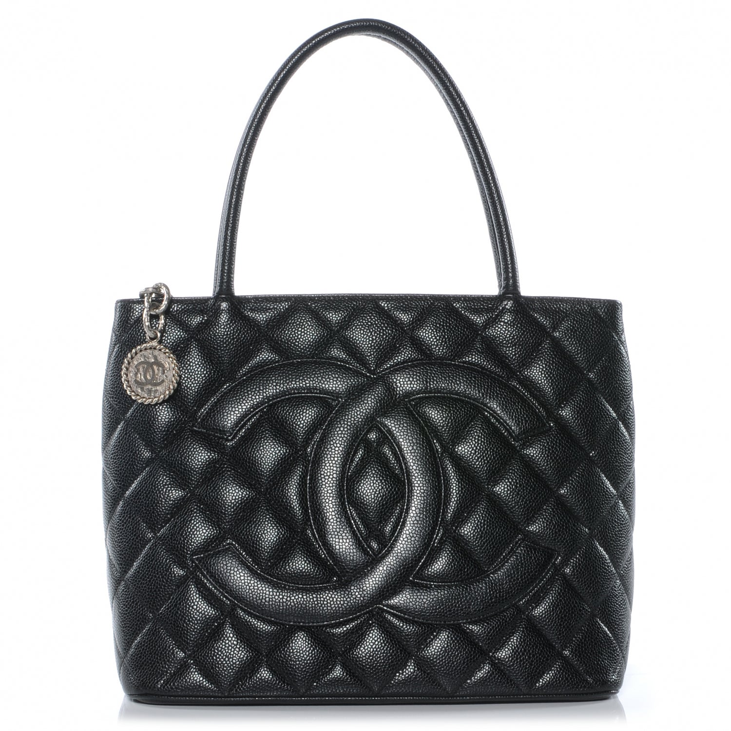 Chanel Caviar Medallion Tote Black 1 of 8