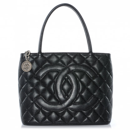Chanel Caviar Medallion Tote Black 1 of 8