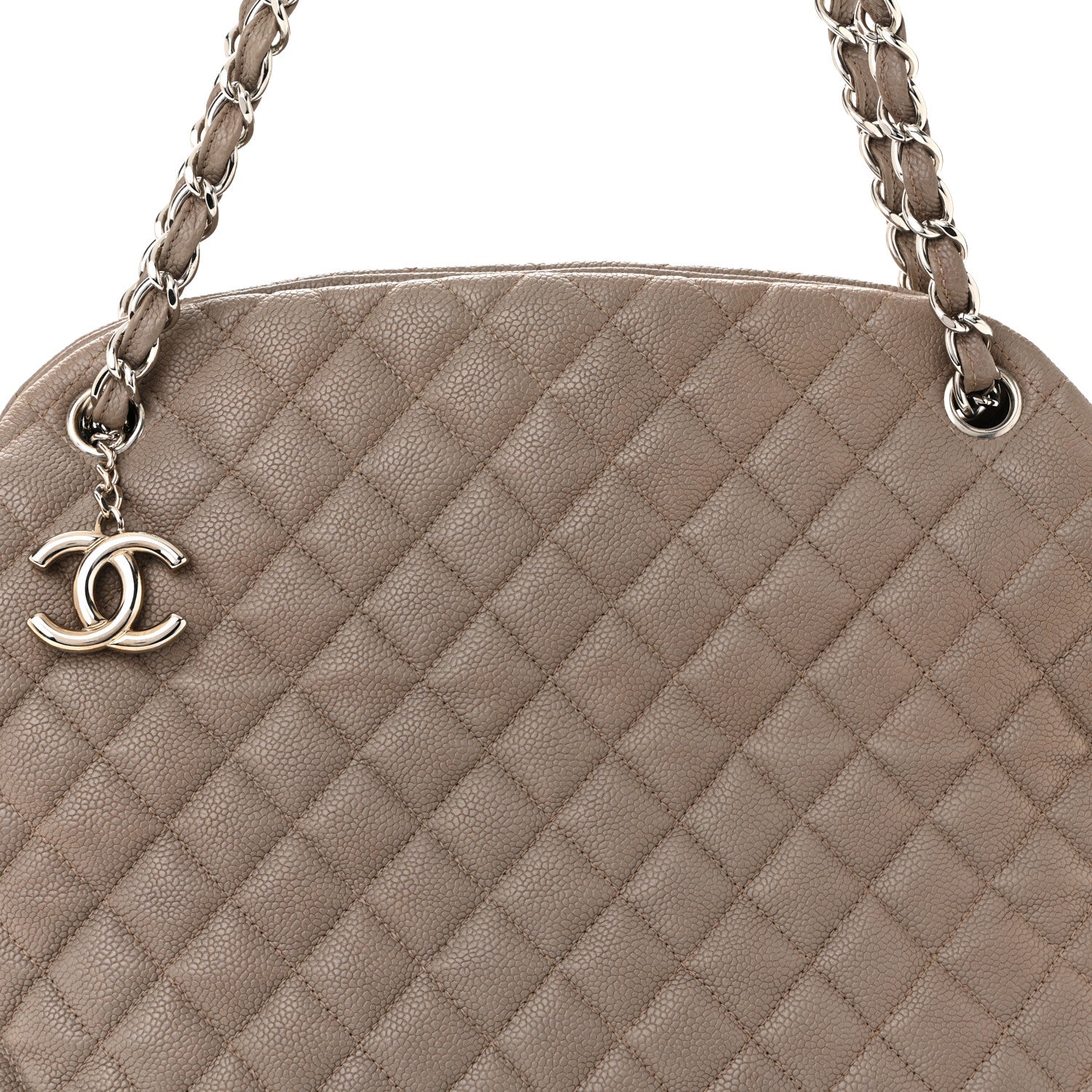 Chanel Caviar Quilted Large Just Mademoiselle Beige 8 of 10