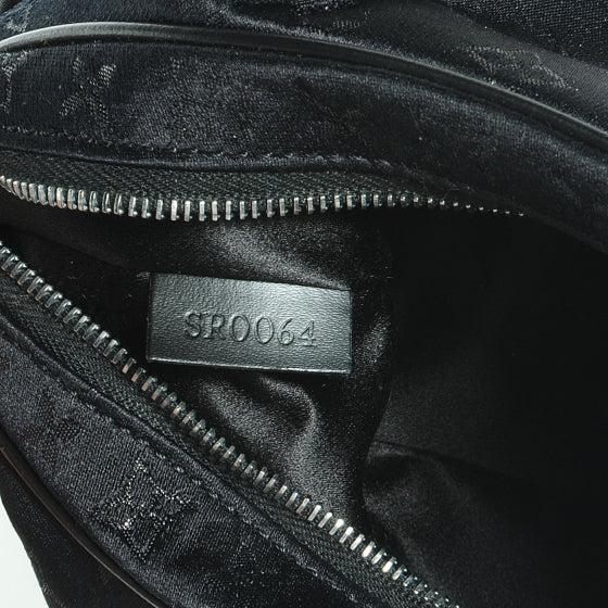 Satin Monogram Little Boulogne Black