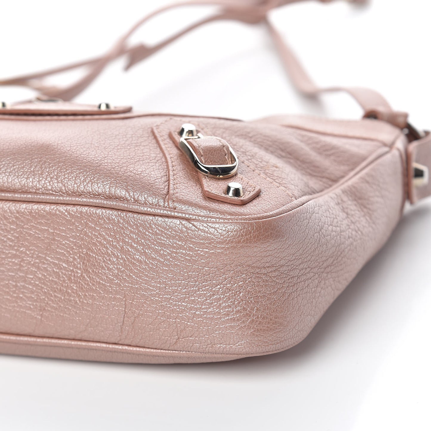 Chevre Classic Silver Hardware Hip Rose