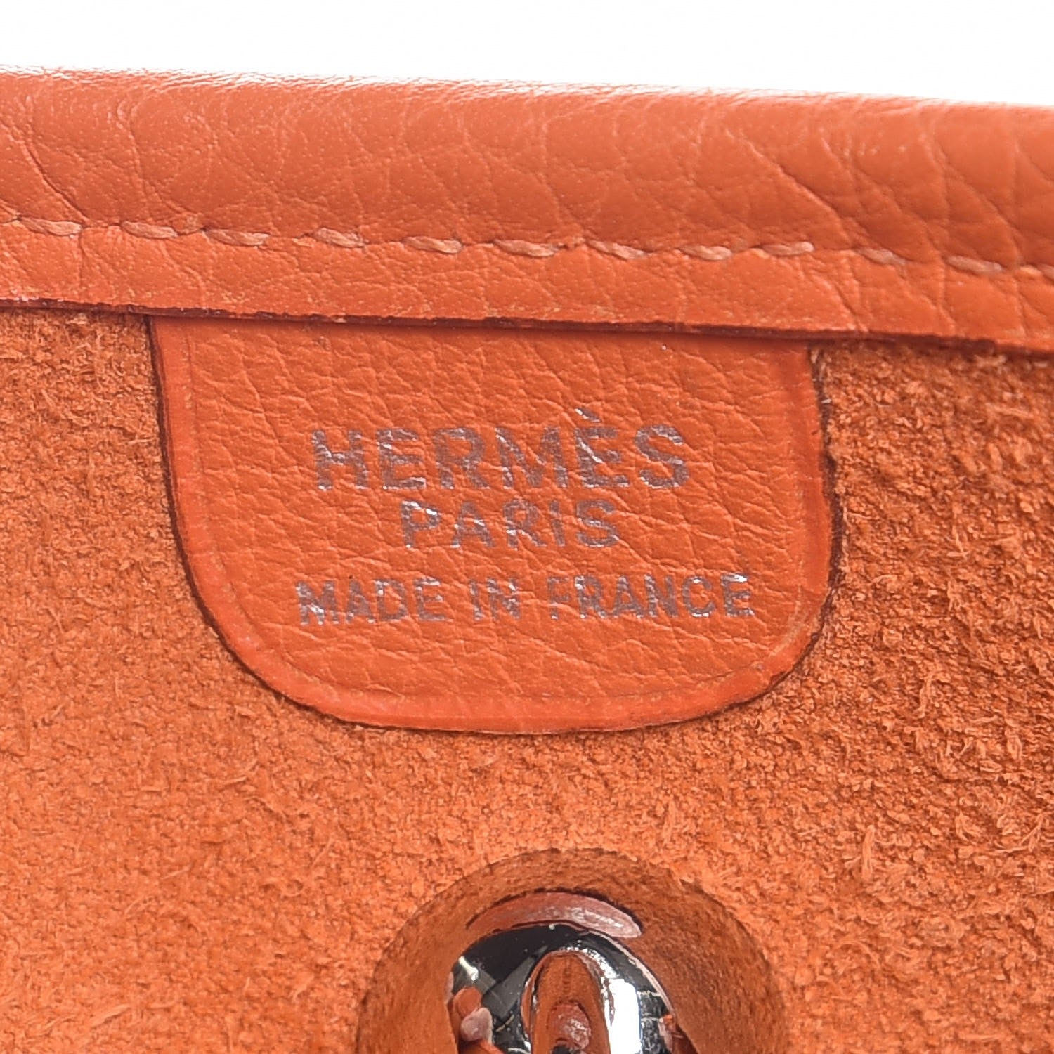 Hermes Taurillon Clemence Vespa PM Orange 6 of 9