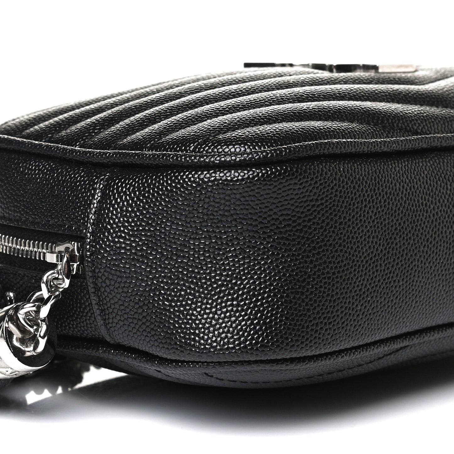 Grain De Poudre Matelasse Monogram Mini Lou Camera Bag Black