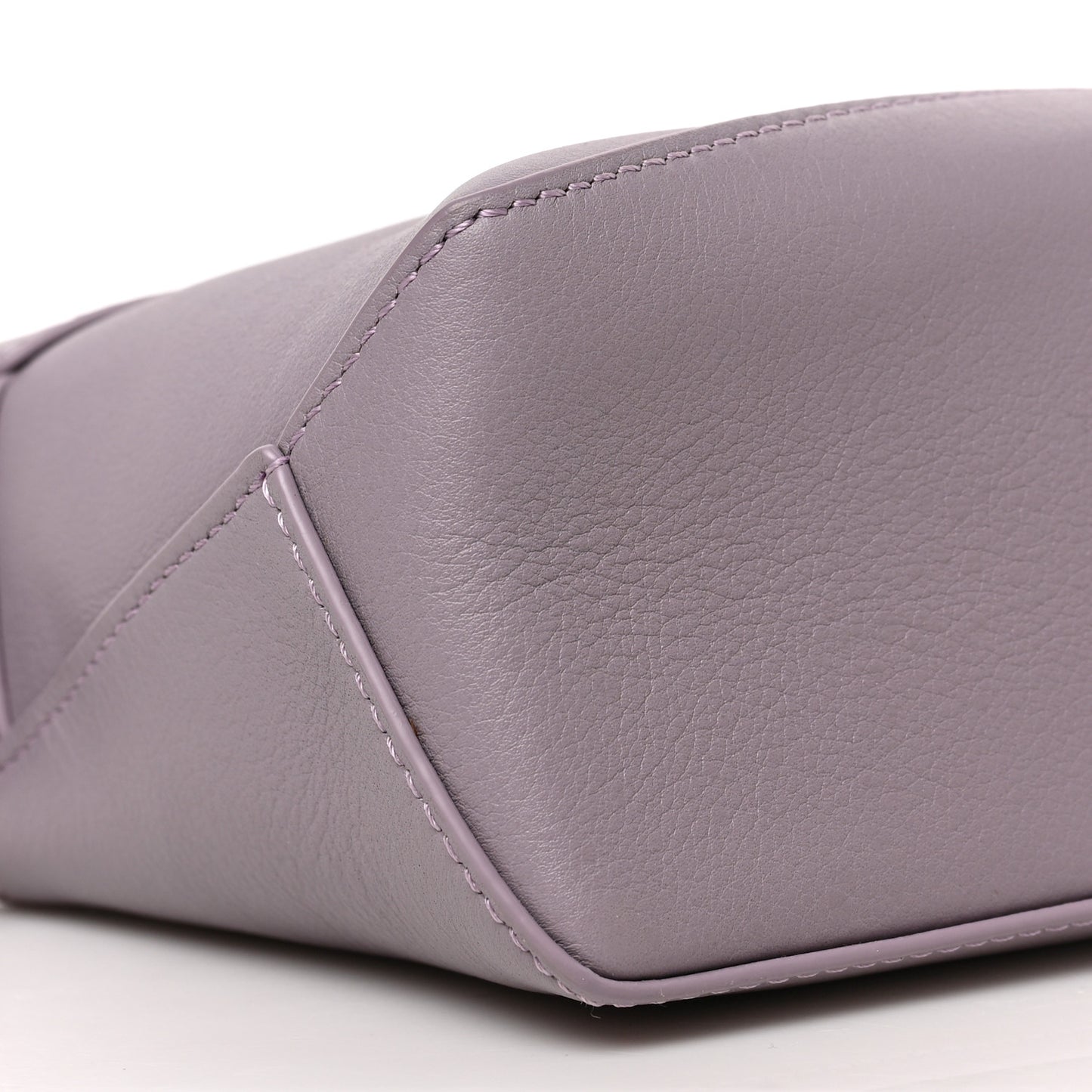 Calfskin Mini Puzzle Edge Bag Pale Aubergine Glaze