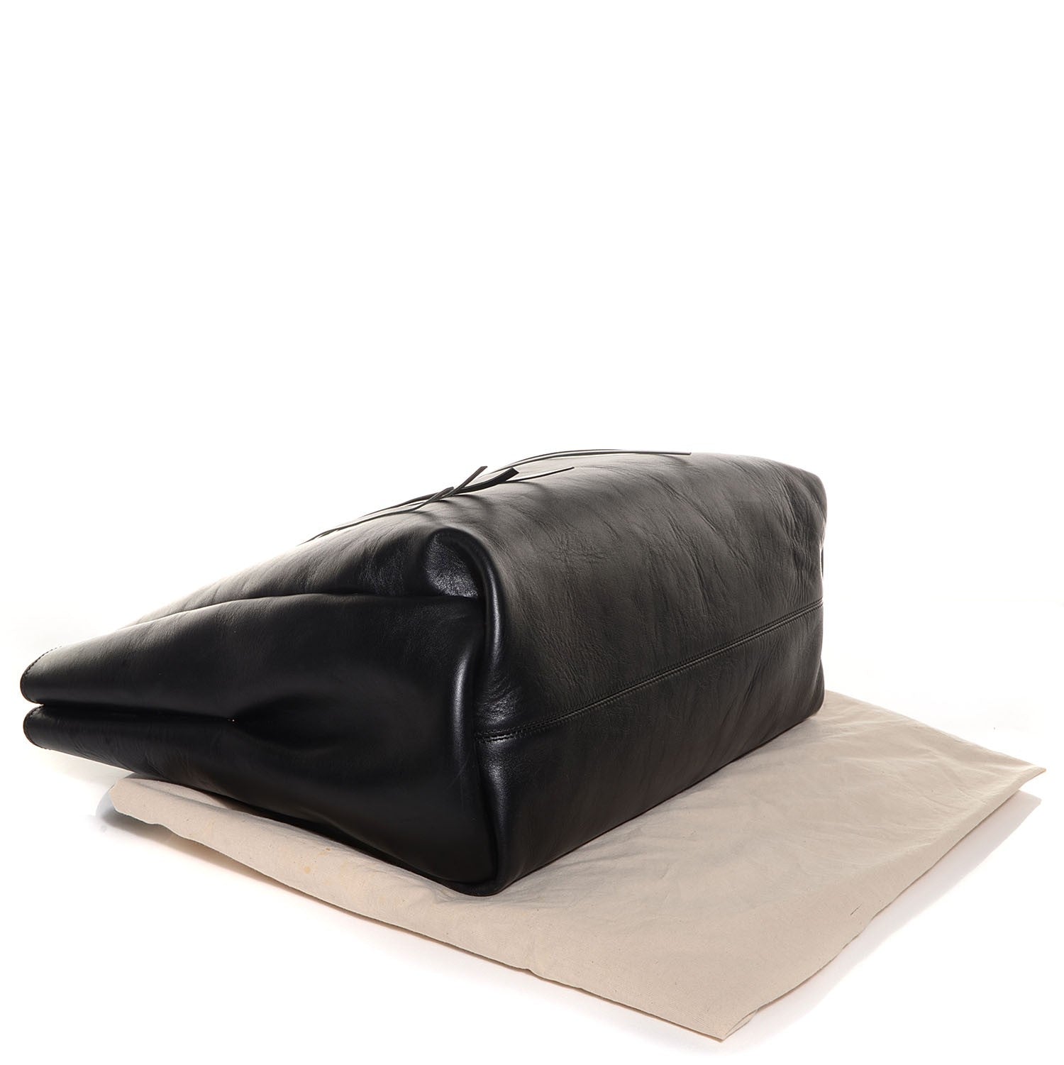 Celine LANVIN Calfskin Extra Large Shopper Bag Black 4 of 7