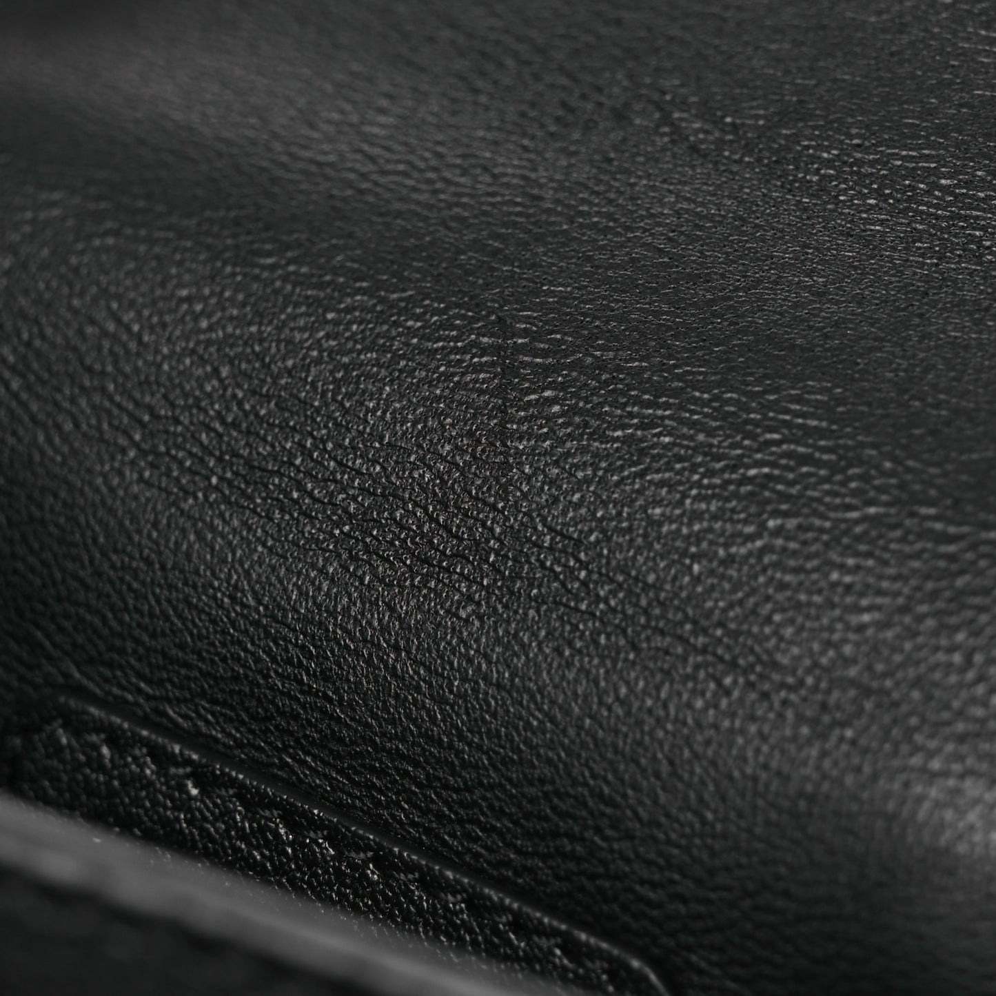 Calfskin Skull Mini Clutch Black