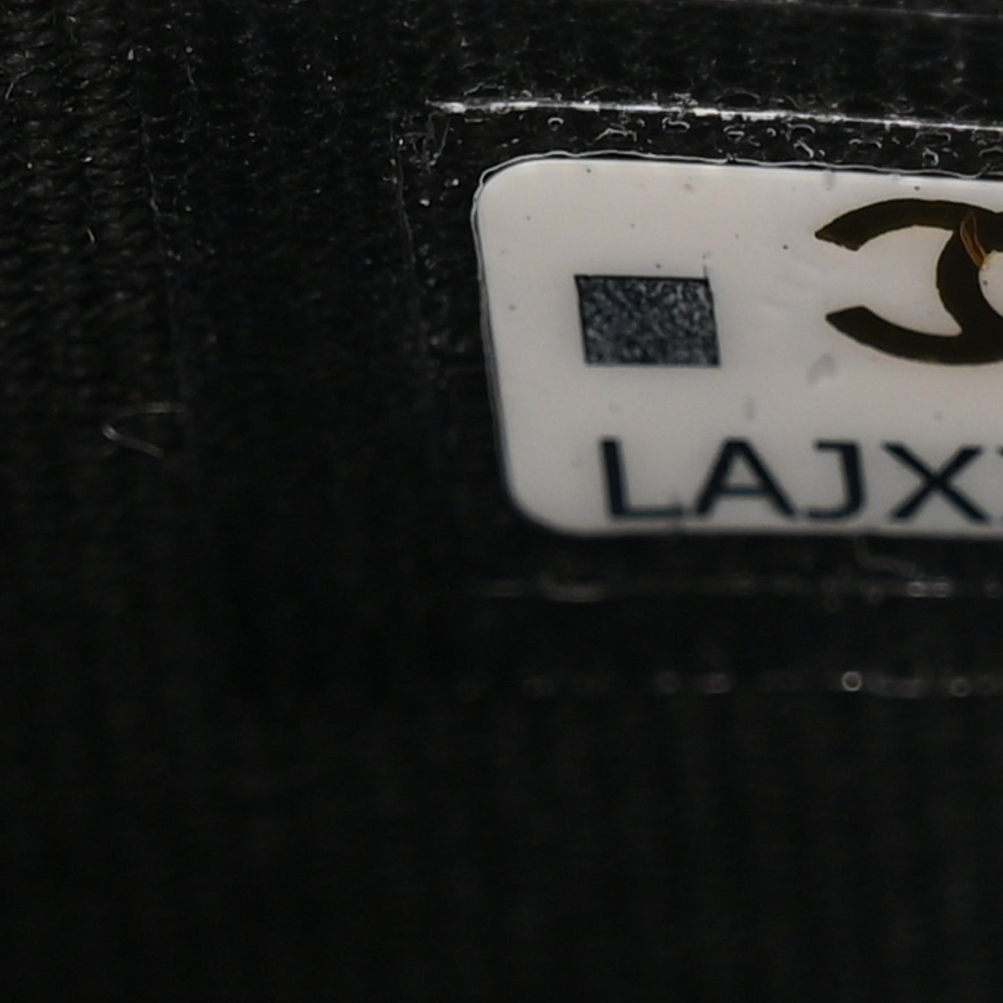 Caviar Quilted Flap Card Holder Wallet Black