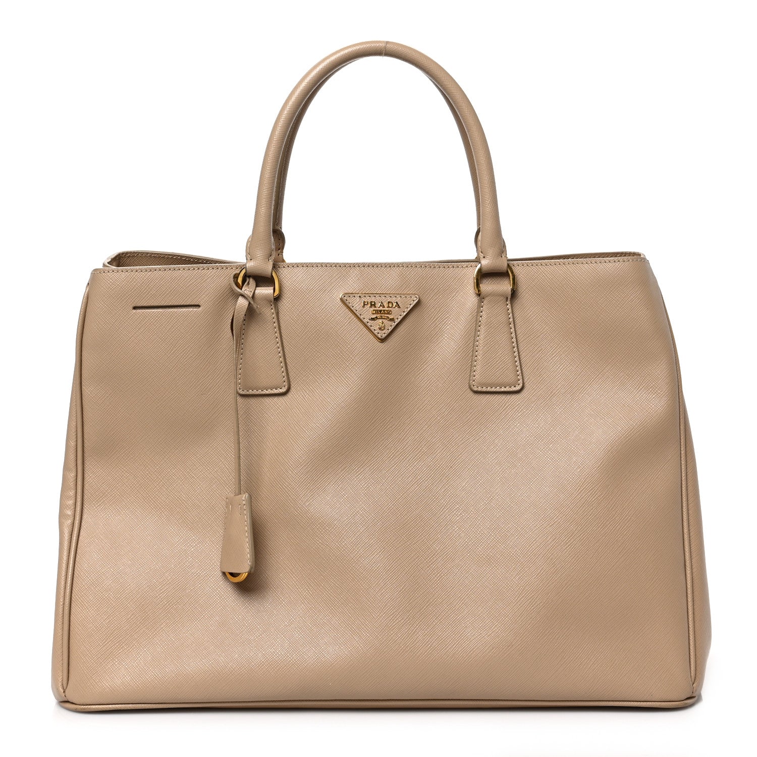 Prada Saffiano Lux Large Tote Sabbia 1 of 8