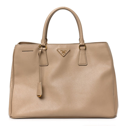 Prada Saffiano Lux Large Tote Sabbia 1 of 8