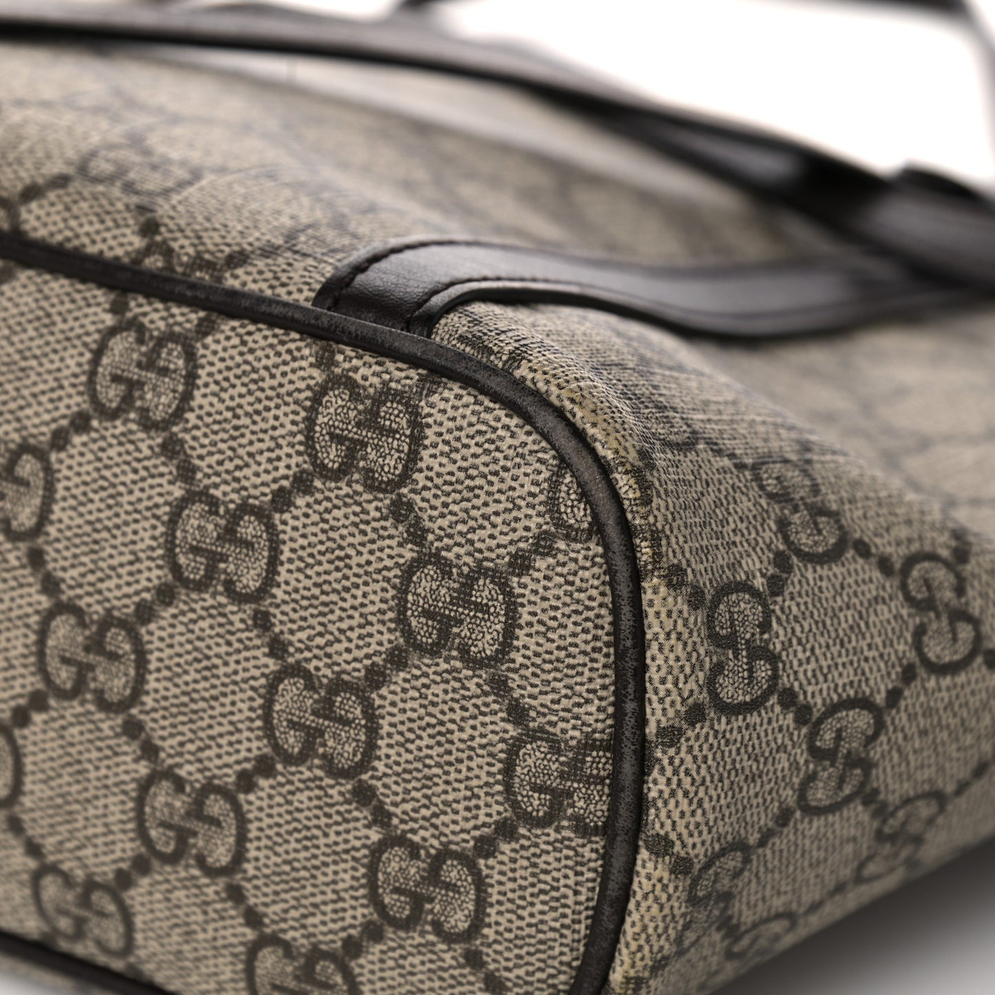 GG Supreme Monogram Medium Joy Tote Dark Brown