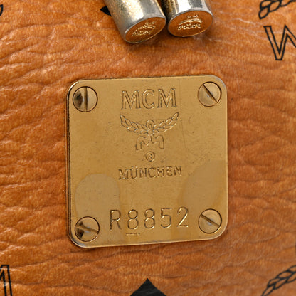 MCM Visetos Medium Drawstring Shopper Cognac 6 of 12