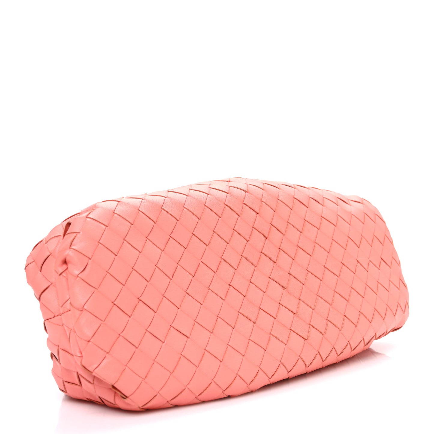 Nappa Maxi Intrecciato The Pouch Oversized Clutch Peach
