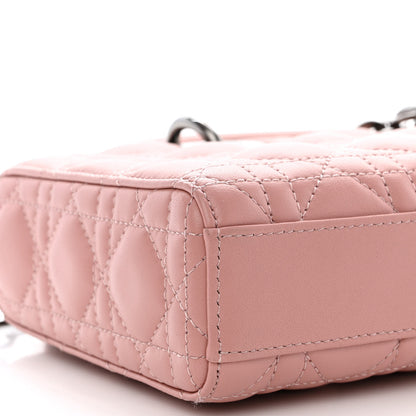 Christian Dior Lambskin Cannage Medium Lady D-Joy Old Rose 9 of 13