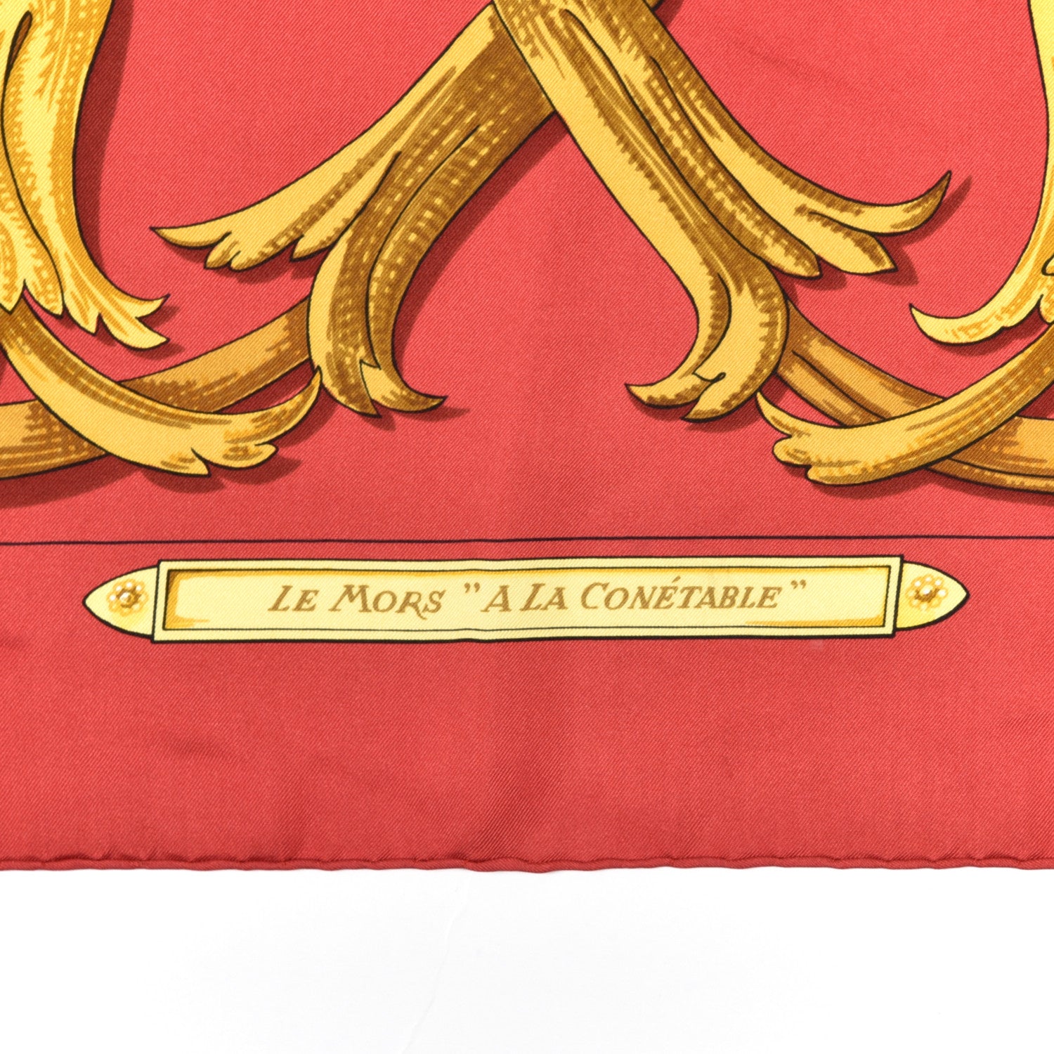 Hermes Silk Le Mors A La Conetable Scarf 90 3 of 5