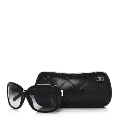 Chanel Acetate CC Bow Sunglasses 5171 Black White 9 of 9