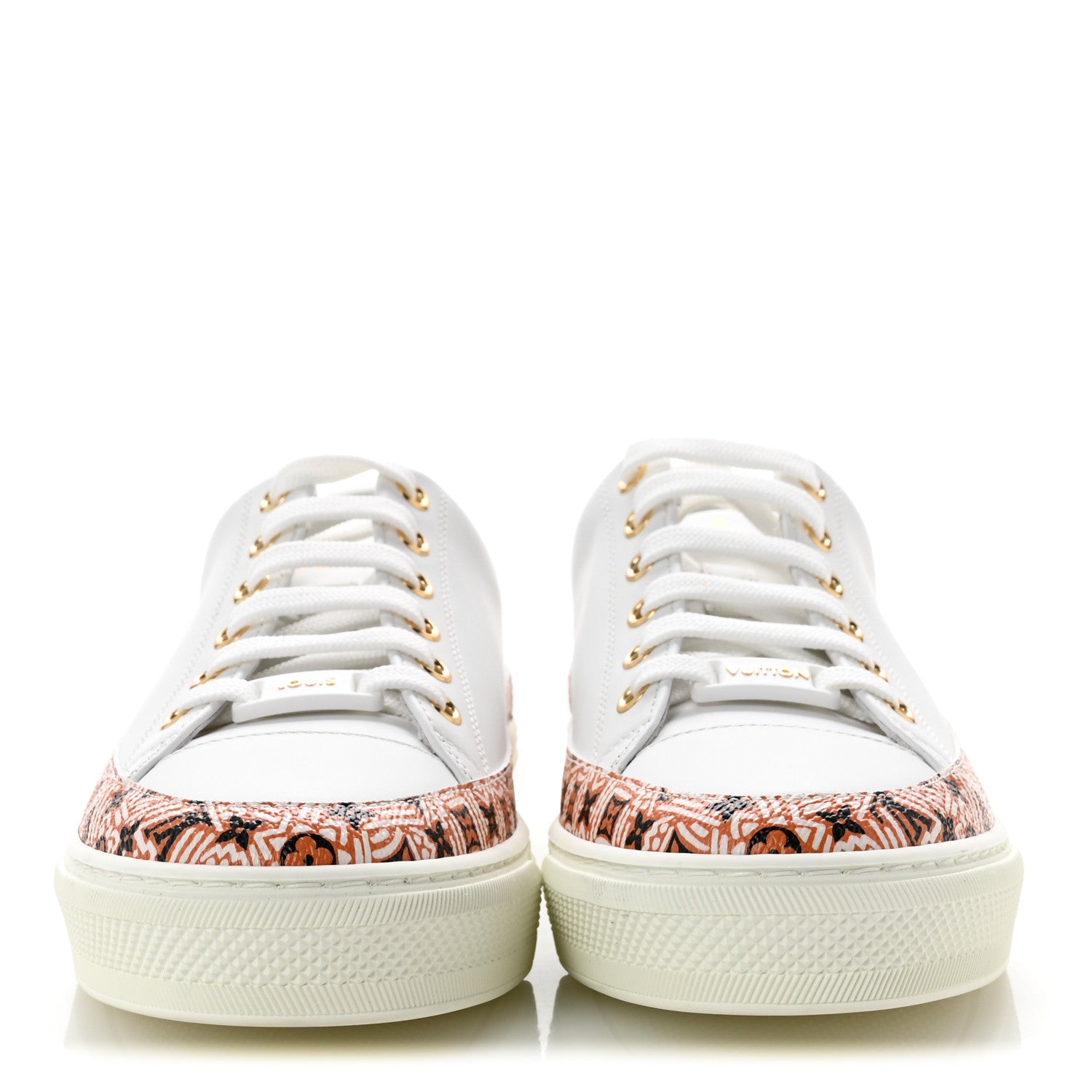 Louis Vuitton Calfskin Monogram Crafty Sneaker 37 White 3 of 9