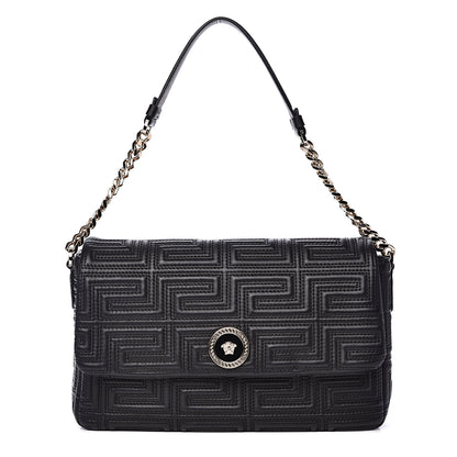 Versace Nappa Quilted Shoulder Bag Black 1 of 12