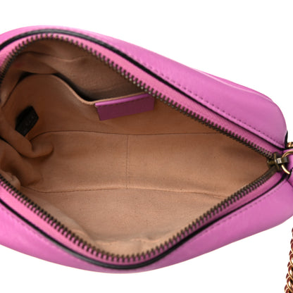 Gucci Calfskin Matelasse Mini GG Marmont Chain Shoulder Bag Candy Mousse 5 of 19