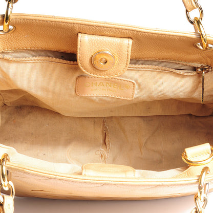 Chanel Caviar Petit Shopping Tote PST Beige 7 of 7