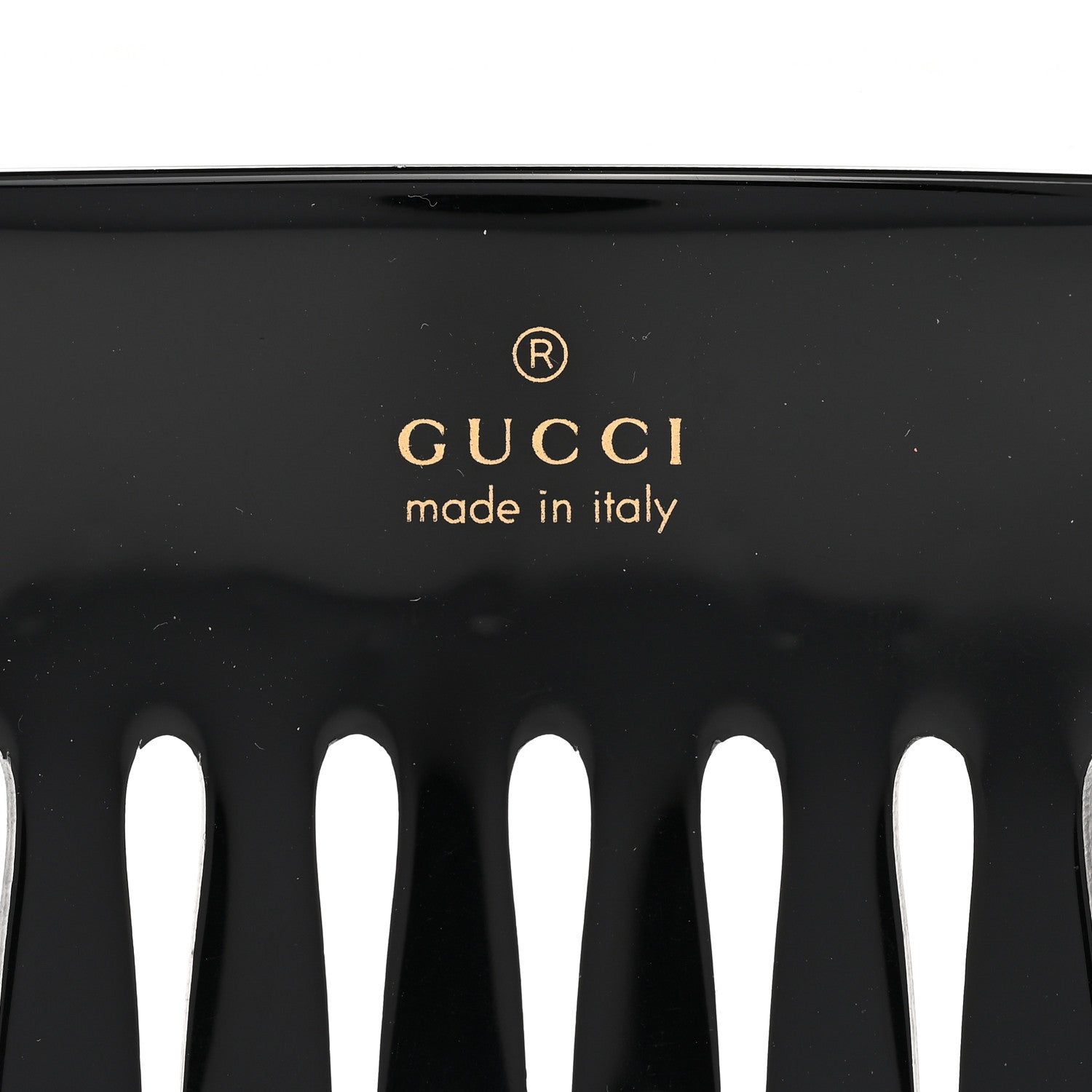 Gucci Resin Crystal Hair Comb Black 3 of 4