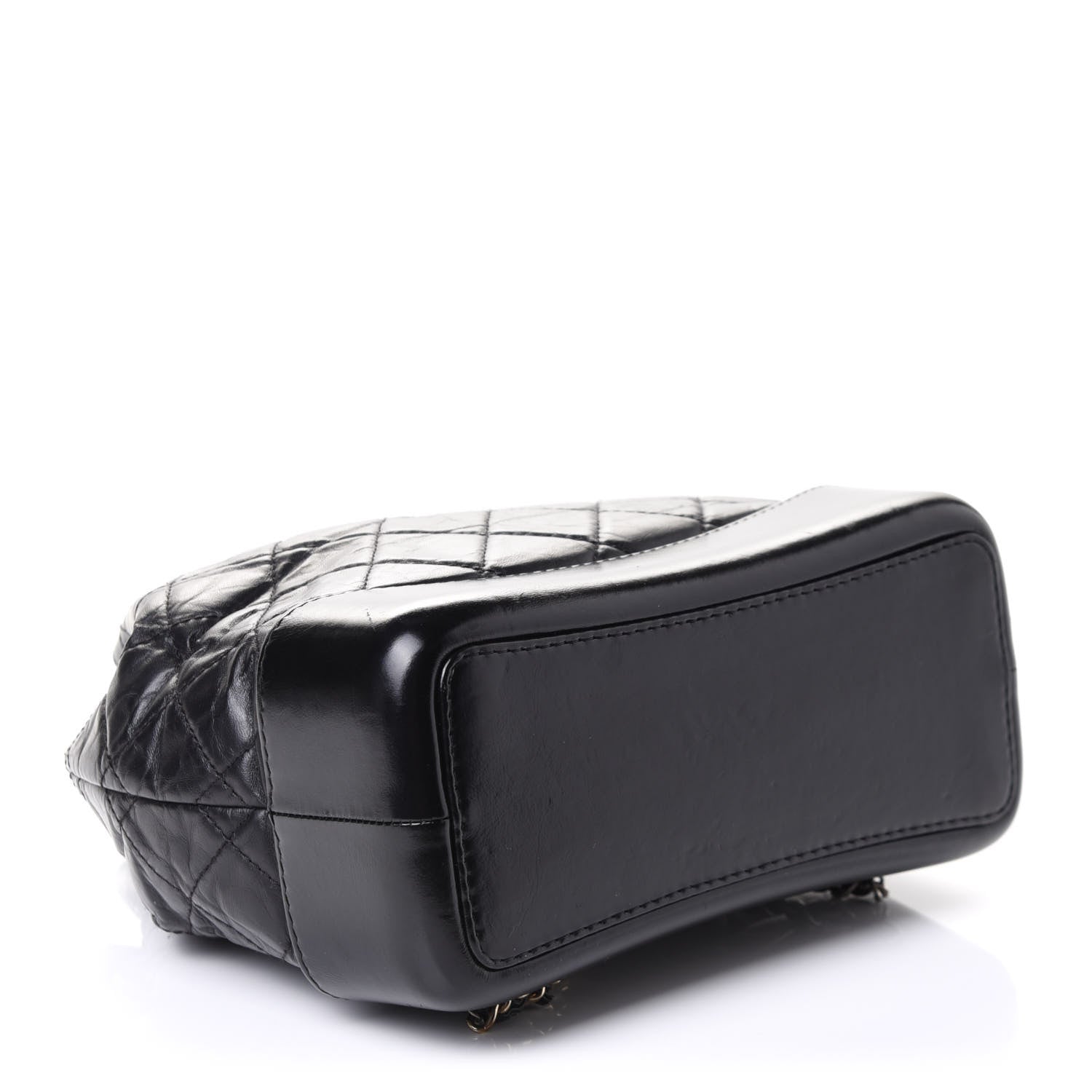 Chanel Aged Calfskin Quilted Gabrielle Backpack Black 3 of 5