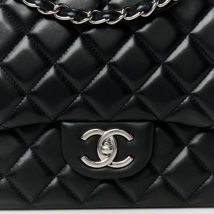 Chanel Lambskin Quilted Maxi Double Flap Black 9 of 11