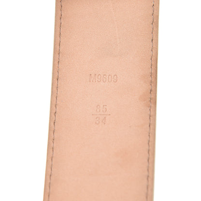 Louis Vuitton Damier Azur LV Initiales Belt 85 34 5 of 9