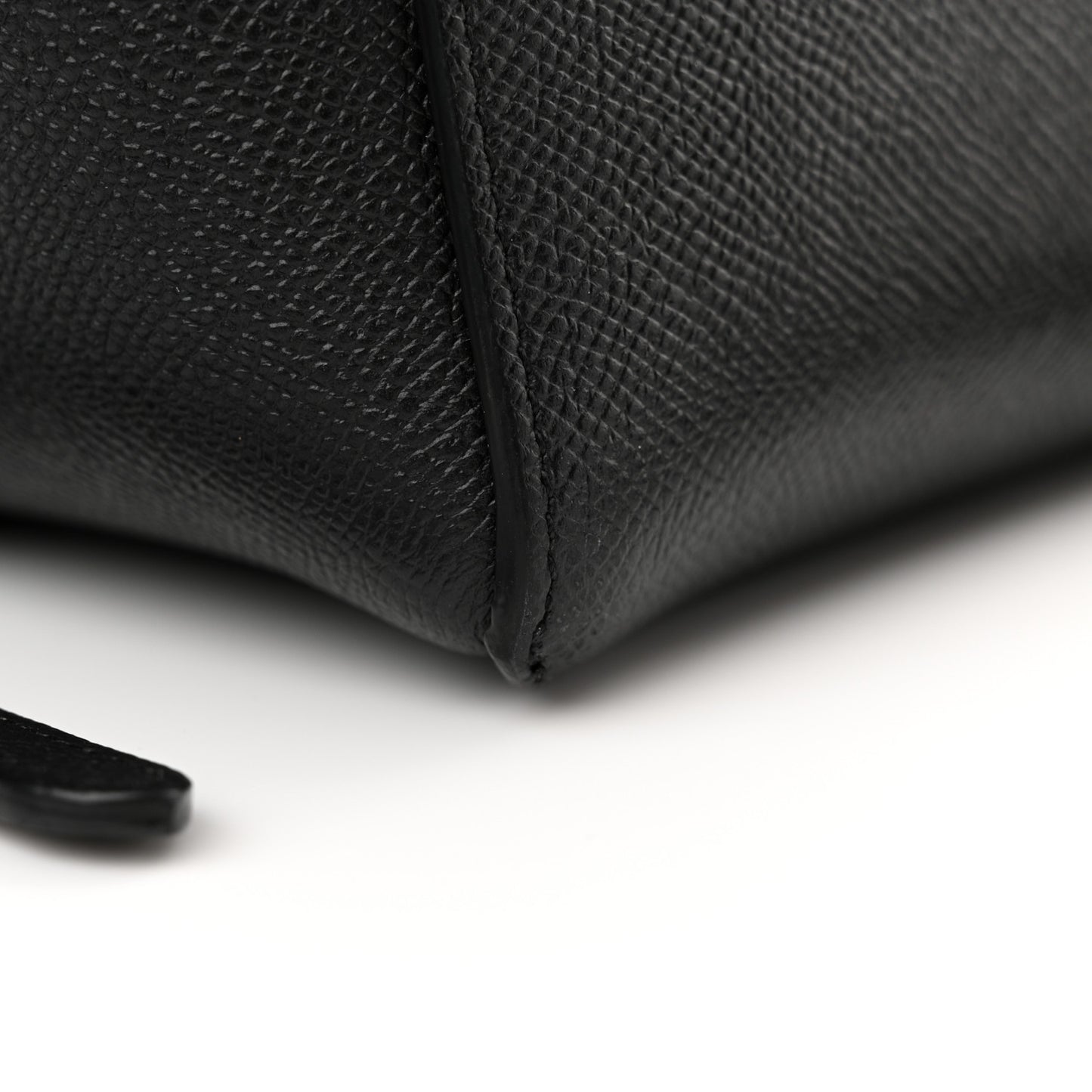 Grained Calfskin Nano Belt Bag Black