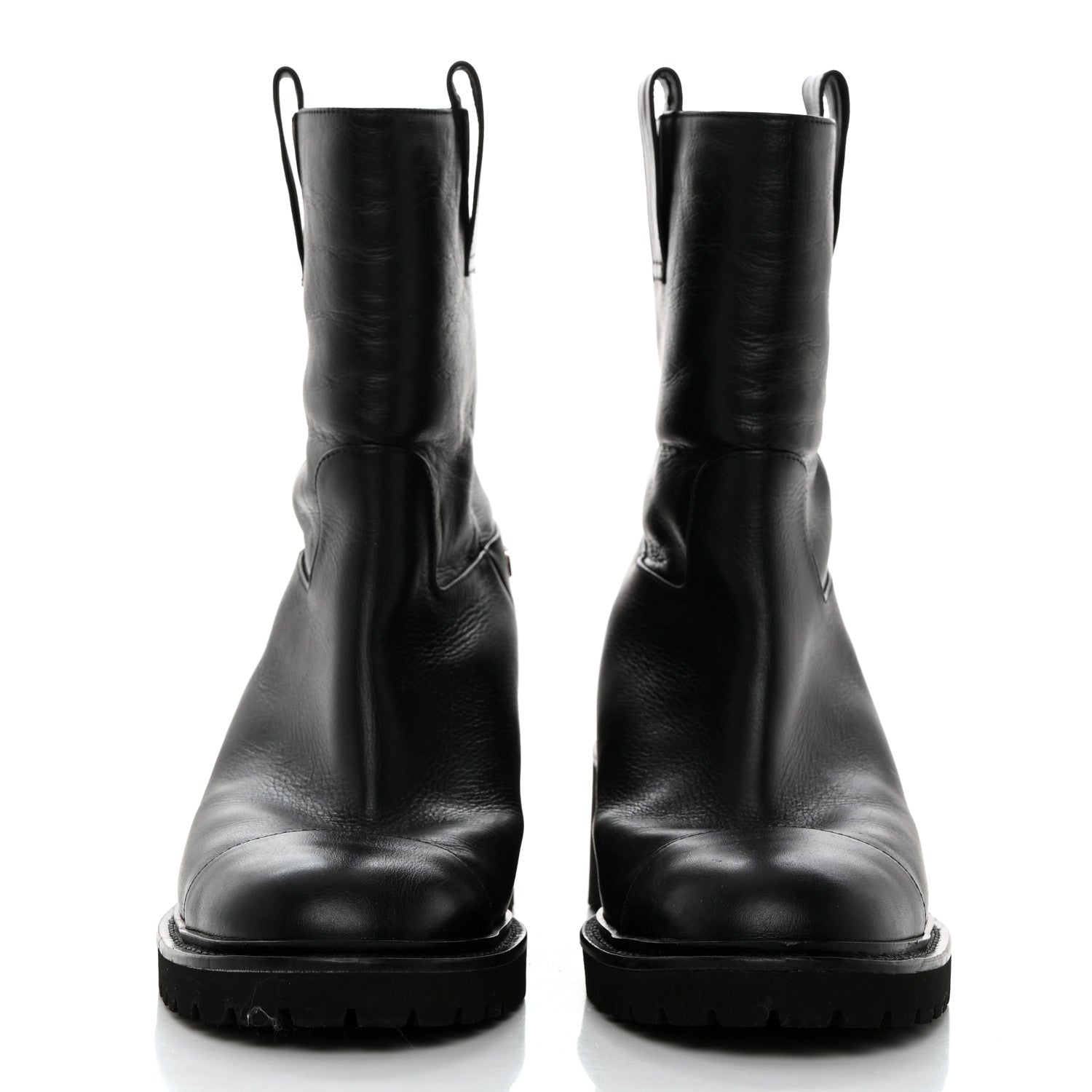 Chanel Calfskin CC Ankle Boots 38 Black 2 of 9