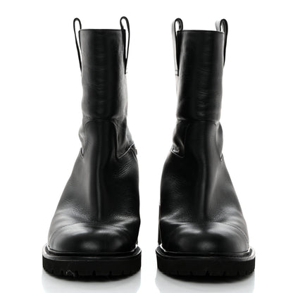 Chanel Calfskin CC Ankle Boots 38 Black 2 of 9