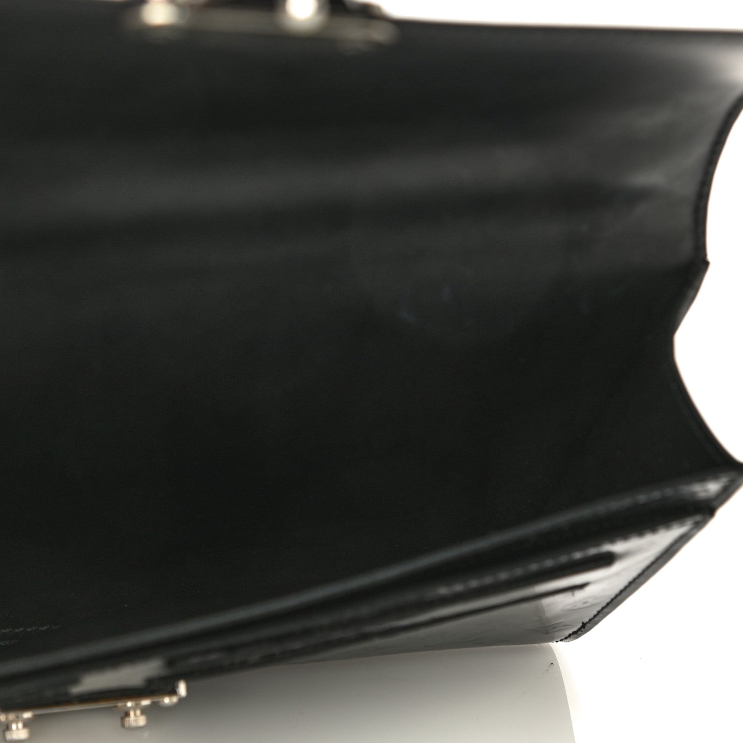 Louis Vuitton Monogram Glace Anouchka Pochette MM Black 4 of 23