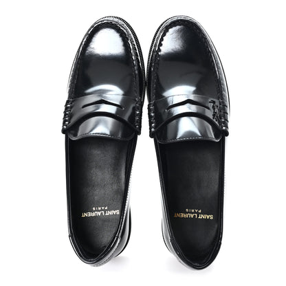 Saint Laurent Magnum Lux Calfskin Le Loafer 15 Moccasins 37 Black 2 of 10