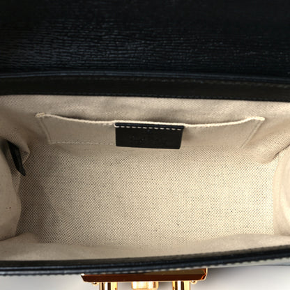 Gucci Calfskin Tropical Print Small Padlock Shoulder Bag Black Multi 5 of 9