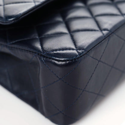 Chanel Lambskin Quilted Medium Double Flap Navy 8 of 12