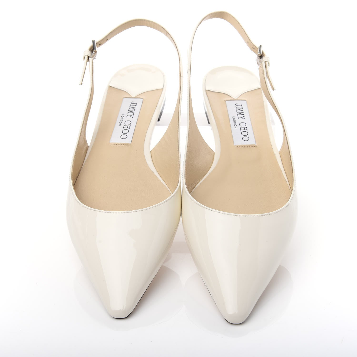 Jimmy Choo Patent Erin Slingback Flats 39 Latte 5 of 10