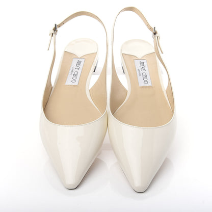 Jimmy Choo Patent Erin Slingback Flats 39 Latte 5 of 10