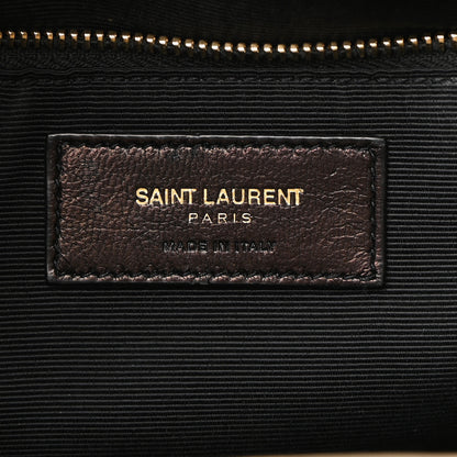 Saint Laurent Grain De Poudre Matelasse Chevron Monogram Shopping Bag Nude Powder 6 of 11