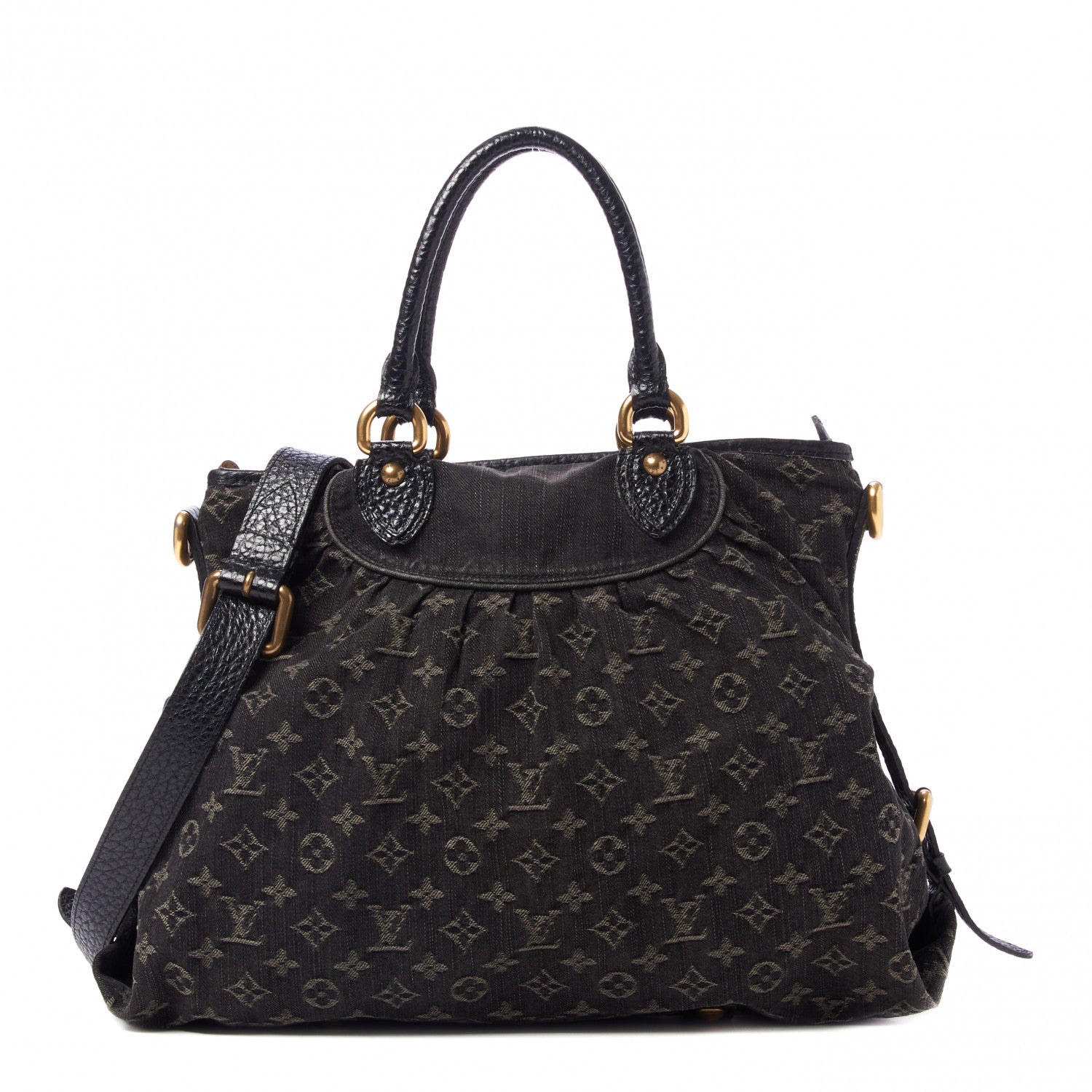 Louis Vuitton Denim Neo Cabby MM Black 1 of 8