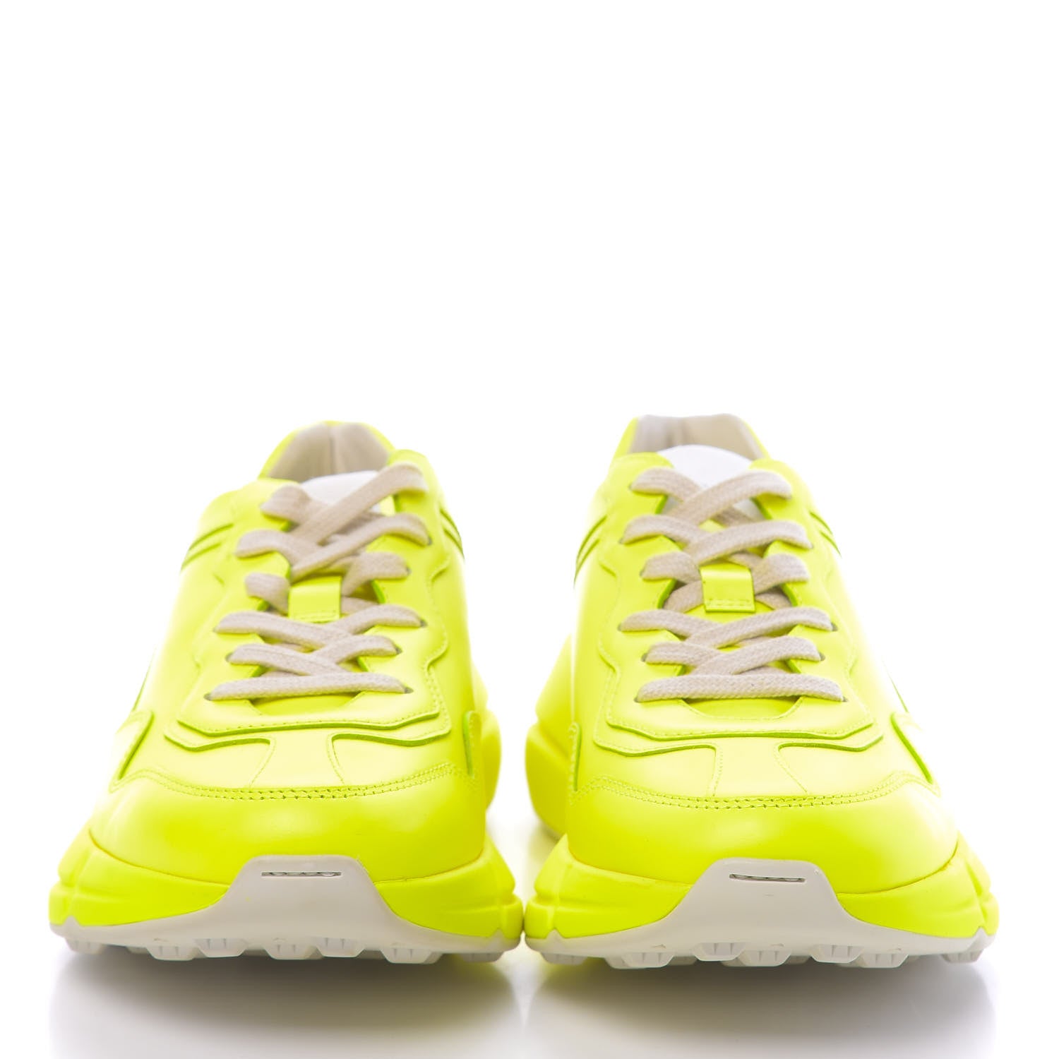 Gucci Calfskin Rhyton Sneakers 37 Fluo Yellow 2 of 9