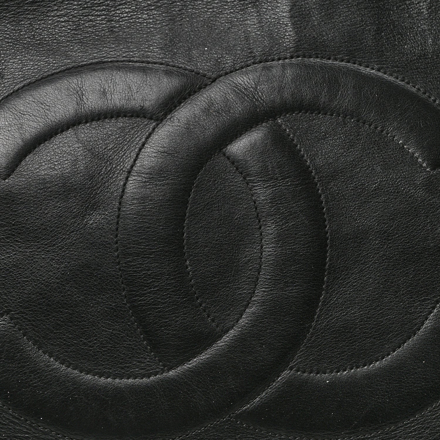 Chanel Lambskin CC Tote Black 8 of 10