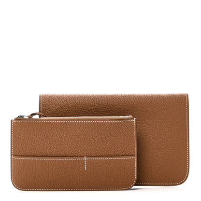 Hermes Togo Dogon Duo Wallet Gold 2 of 11