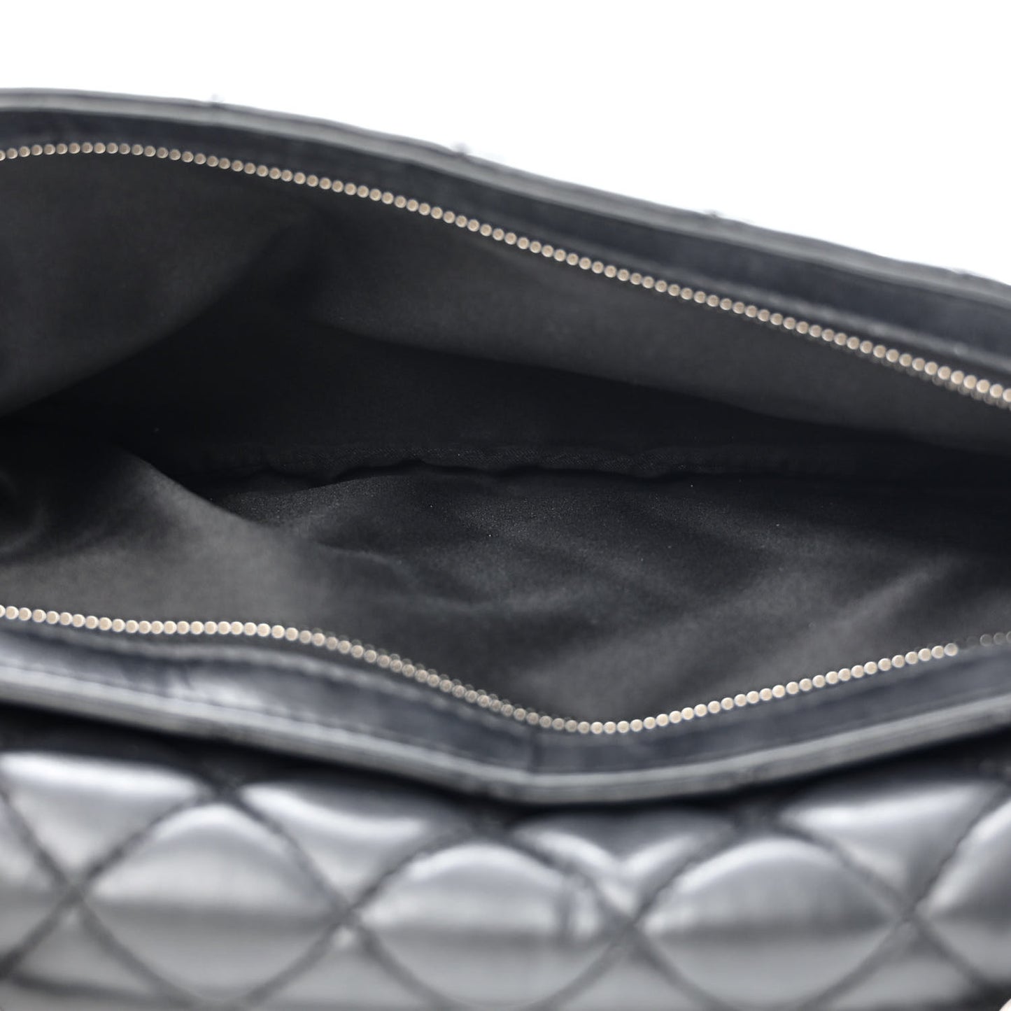 Calfskin Quilted Tender Touch Flap Bag Black