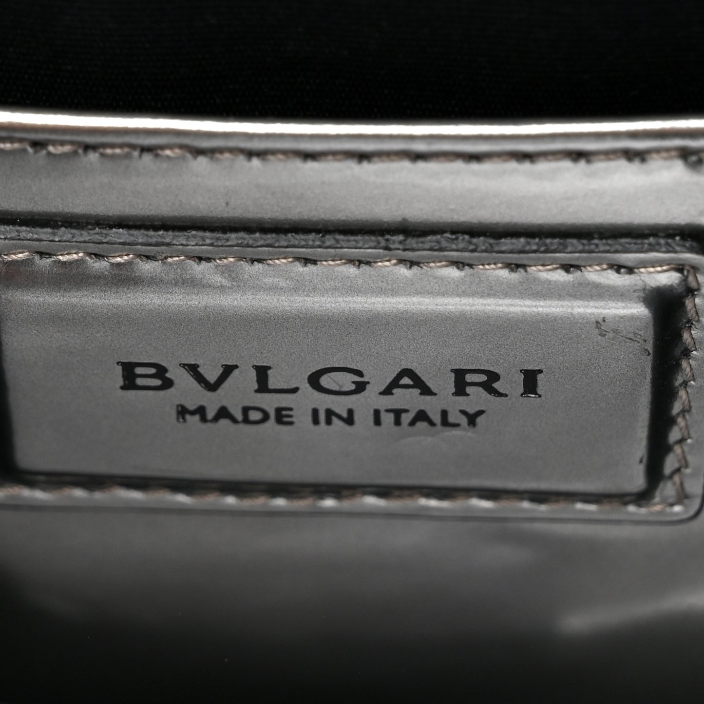 Metallic Calfskin Serpenti Forever Top Handle Silver