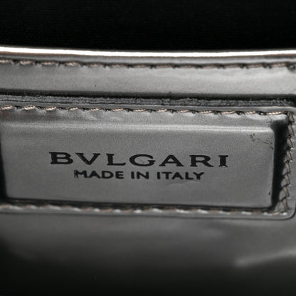 Bulgari Metallic Calfskin Serpenti Forever Top Handle Silver 7 of 19